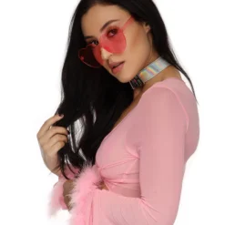 AE Bubble-icious Sheer Front-Tie Top New