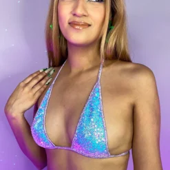Roma Astro Candy Sequin Bikini Top