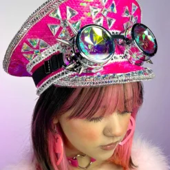 KBW Pink Sands Sequin Captain Hat New