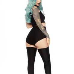 Leg Avenue 3pc Holographic Skeleton W Attached Leggings