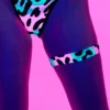Elizabeth New 1pc Acid Jungle Leg Garter