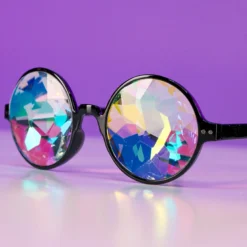 AE Retro Round Kaleidoscope Glasses Womens