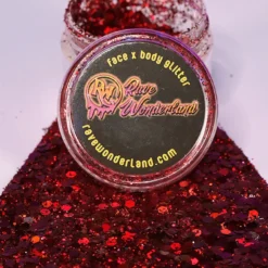 Xucai Devil Red Holographic Body And Face Festival Glitter Accessories