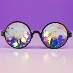 AE Retro Round Kaleidoscope Glasses Womens