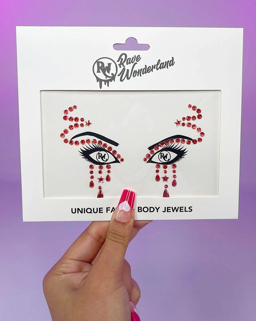 Uniflying Red Medusa Drip Face Jewel 1 Uniflying Red Medusa Drip Face Jewel