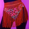 AE Orange Bejeweled Cover Up Skirt New