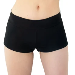 Shark Black Scrunch Back Booty Shorts