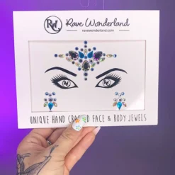 Uniflying Accessories Blue Magic Festival Face Jewel