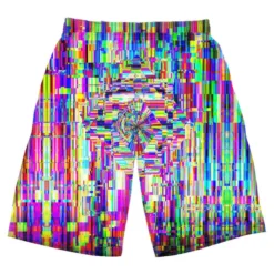 Set 4 Lyfe ABSTRACT GLITCH SHORTS