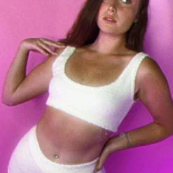 Roma New 2pc Cozy Comfy White Loungewear Set