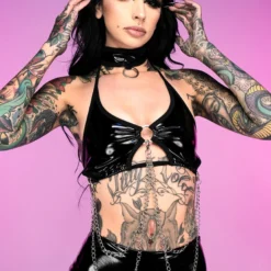 Bodyzone Sugar Baby Black Chained O-Ring Top