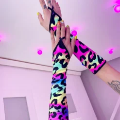 Elizabeth Acid Jungle Gloves (Pair) New