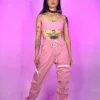 Hot And Delicious Emboldened Pink 2pc Pants Set