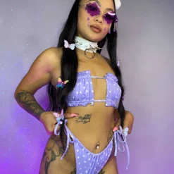 AE Womens Lavender Summer Lovin' 2 Piece Bikini