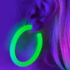 AE New Neon Retro Circle Hoops Acrylic Earrings