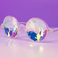 AE Retro Round Kaleidoscope Glasses Womens
