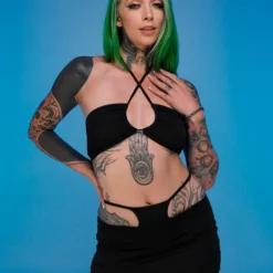 AE Black Kandi 2pc Skirt Set New