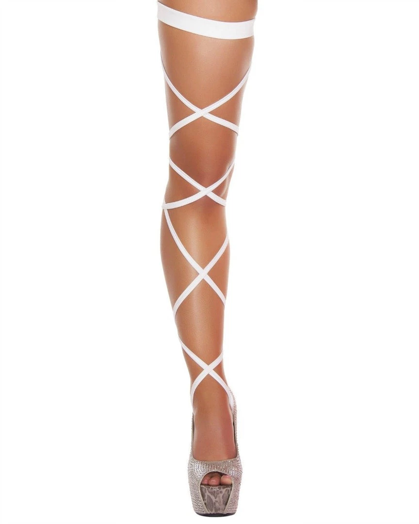 Shark Accessories White Solid Leg Wraps 1 Shark Accessories White Solid Leg Wraps