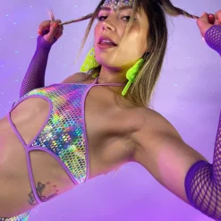 Roma New Astro Candy Underboob Tie Top