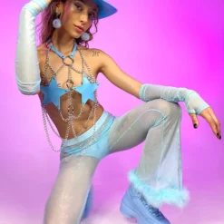 AE New Starry Night Harness Top With Chains