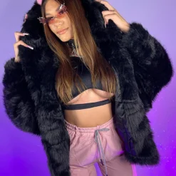 Fashion Go Lush Luv Long Faux Fur Jacket