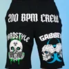 Jarmoo Biohazard Hardstyle Blacklight Green Basketball Shorts Bottoms
