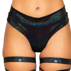 Roma Shimmer Band High Rise Rave Shorts