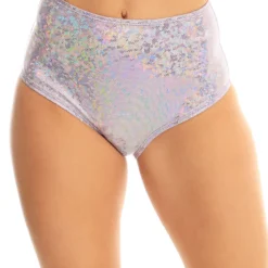 Roma Iridescent High Waist Shorts