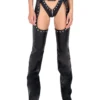 Roma Calling The Shots Studded Faux Leather Chaps