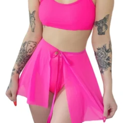 Bodyzone Spin Me Round Mesh Tie Skirt