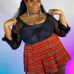 Daisy's Corsets Red Plaid Schoolgirl Skirt Womens 15 Daisy's Corsets Red Plaid Schoolgirl Skirt Womens