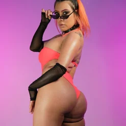 Hot And Delicious Orange First Class Bodysuit New