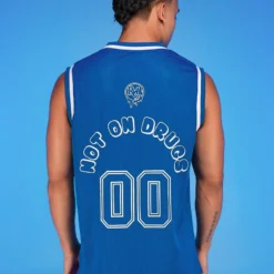 Jarmoo Mens Not On Drugs Basketball Jersey