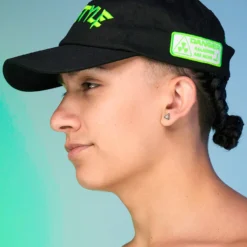 Jarmoo Hardstyle Railrider Green Blacklight Dad Hat