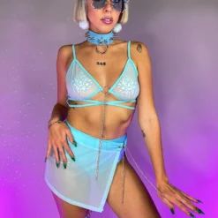 OhYes Fashion Pray For Me Mesh Skirt New