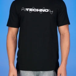 555stickers Techno Snob Black Tee