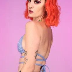 J. Valentine Lavender Kandi Kid Bikini Top New