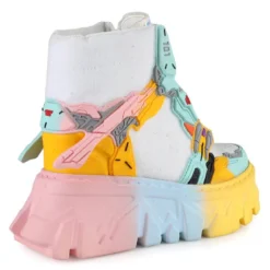 Realplay Corp Womens Robo Kid Platform Wedge Sneakers
