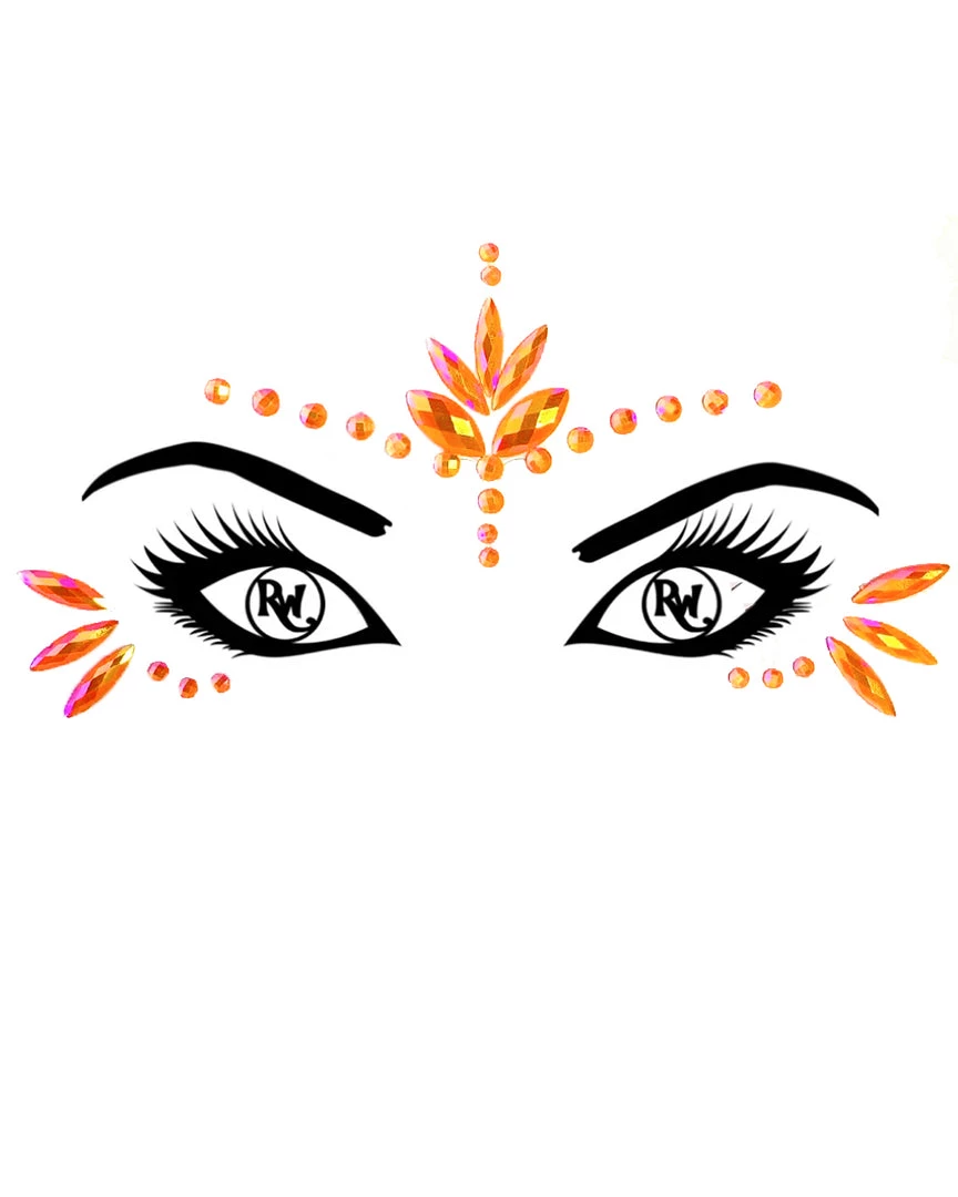 Uniflying Accessories Orange Julius Face Jewel 2 Uniflying Accessories Orange Julius Face Jewel