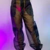 AE Sheer Ambition Organza Pants New