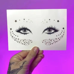 AE Born From Stardust Gold Temporary Face Tattoo