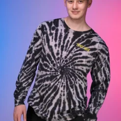 Space Yacht Welcome To Hell Black Cloud Tie Dye Tee Womens