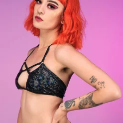 Roma New Onyx Aura Criss-Cross Top