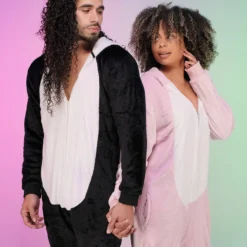 Fashion Go Pink Bunny Unisex Onesie Womens