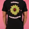 Jarmoo Happy Hardcore Daisy Rave Wonderland Black Tee Womens