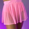 OhYes Fashion Y2K Doll Sheer Pleated Mini Skirt