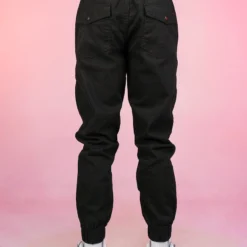 Phillip Marciano LLC Men's Black Twill Joggers Pants X Joggers