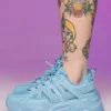 Berness Shoes Baby Blue Briella Chunky Sneakers Womens