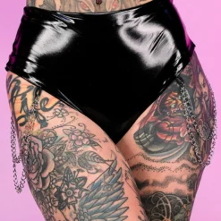 Bodyzone New Sugar Baby Black High Waist Seamless Chained Bottoms