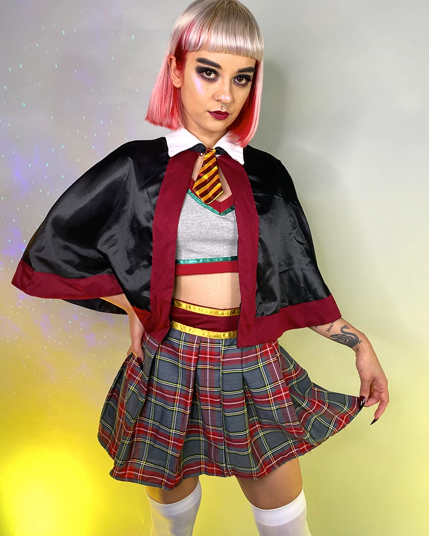 Leg Avenue Womens 3pc Spellbinding School Girl Costume 1 Leg Avenue Womens 3pc Spellbinding School Girl Costume